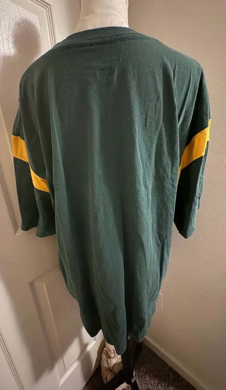 Vintage NFL Green Bay Packers Team Apparel Screen Print T-Shirt Men's XL